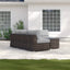 Wicker Sectional Sofa With Cushions And Table