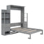 Murphy Wall Bed With LED Lights, Shelves And Drawers