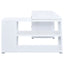Tona - L-Shape Computer Desk With 3 Drawers And 5 Shelves