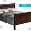 Louis Phillipe - Panel Sleigh Bed