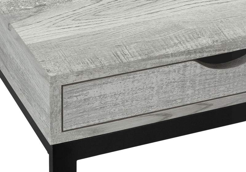 Accent Table, C - Shaped Stylish Modern - Gray