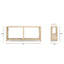 Milo - Console Table With Lower Shelf - Natural