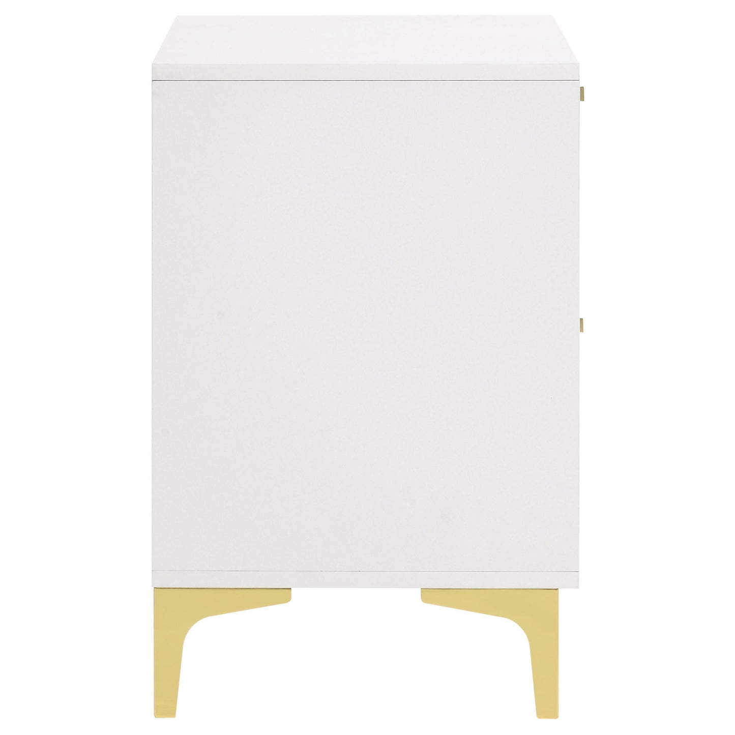 Karena - 2 Drawer Rectangular Nightstand - White