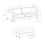 Ava - Mid Century Sofa With Ottoman Set