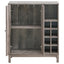 Wine Cabinet With 2 Doors - Gray