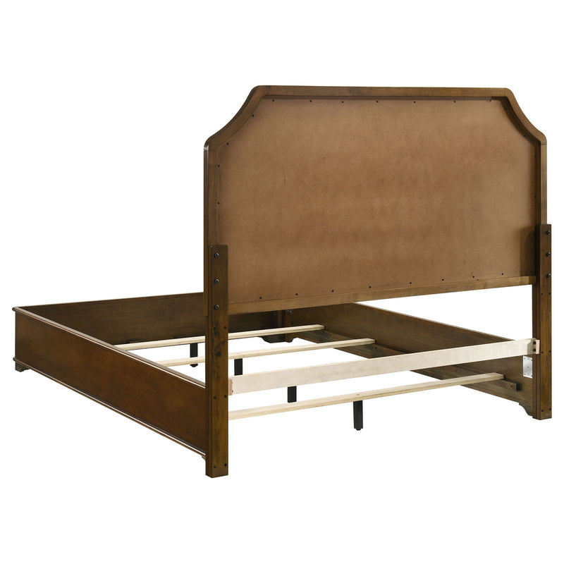 Leonide - Panel Bed With Upholstered Headboard