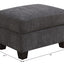 Ottoman - Gray - Wood