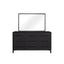Rectangle Wood Mirror - Black