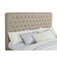 Copper - Eastern King Panel Bed With Tufted Design - Oatmeal
