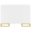 Synchrony - 2 Door Accent Cabinet With Art Deco Trim - White