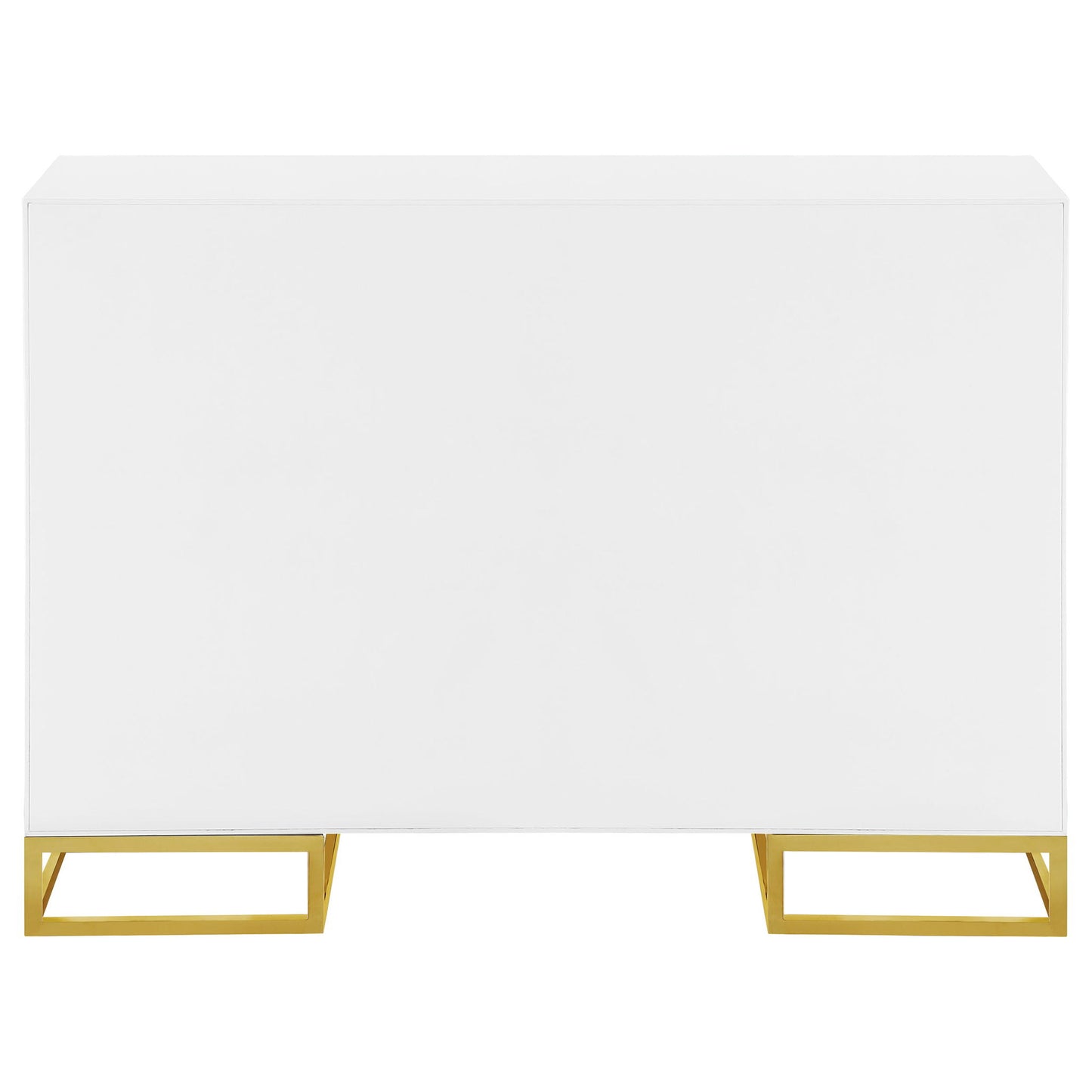 Synchrony - 2 Door Accent Cabinet With Art Deco Trim - White