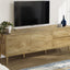 TV Stand Console With Storage Drawers And Cabinets - Walnut