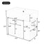Modern Wall Mounted Bathroom Vanity With Sink, Soft Close Drawer, Adjustable Shelf, Toilet Paper Holder
