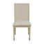 Fiona - Upholstered Dining Chair With Turned Legs (Set of 2) - Light Gray