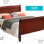 Panel Sleigh Bed