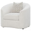 Rory - Sloped Arms Chair With Pillow - White