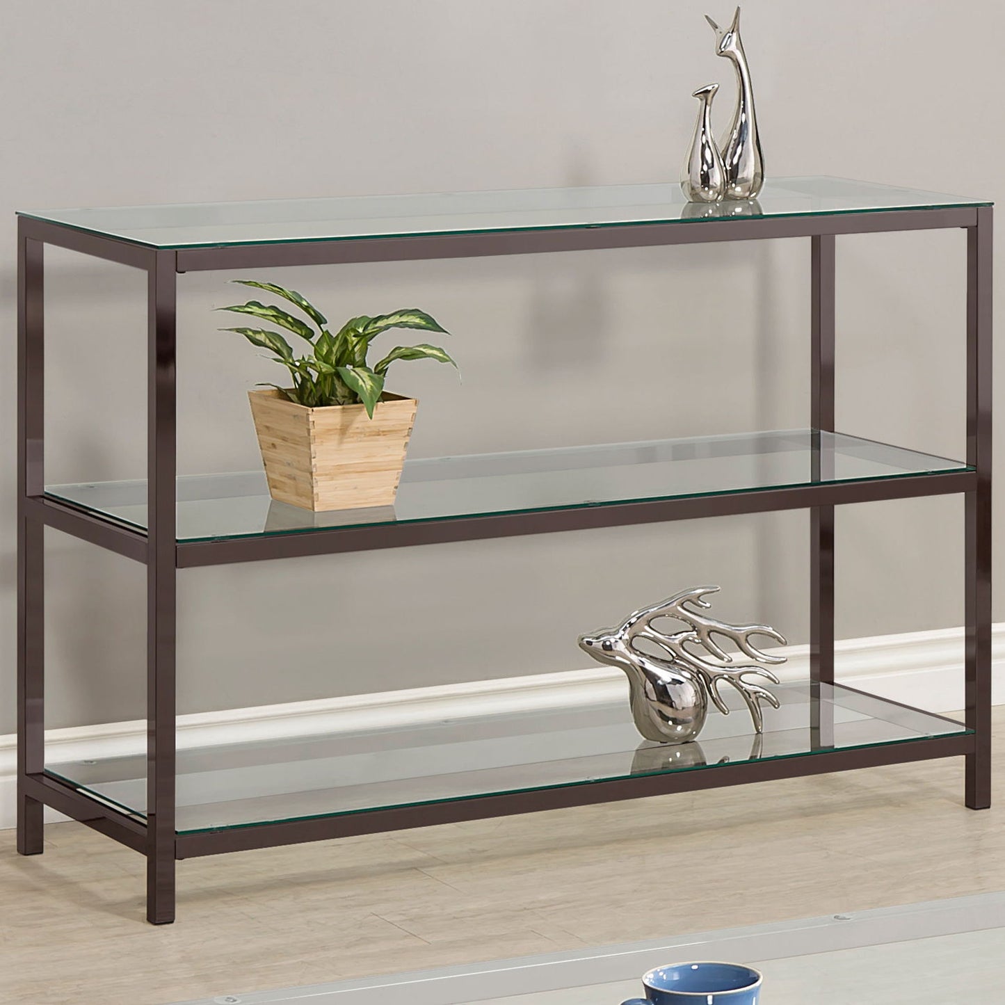 Weston - 2 Shelf Entryway Console Table - Black