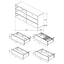 Tolt River - Queen 4 Piece Storage Bedroom Set - Walnut Brown