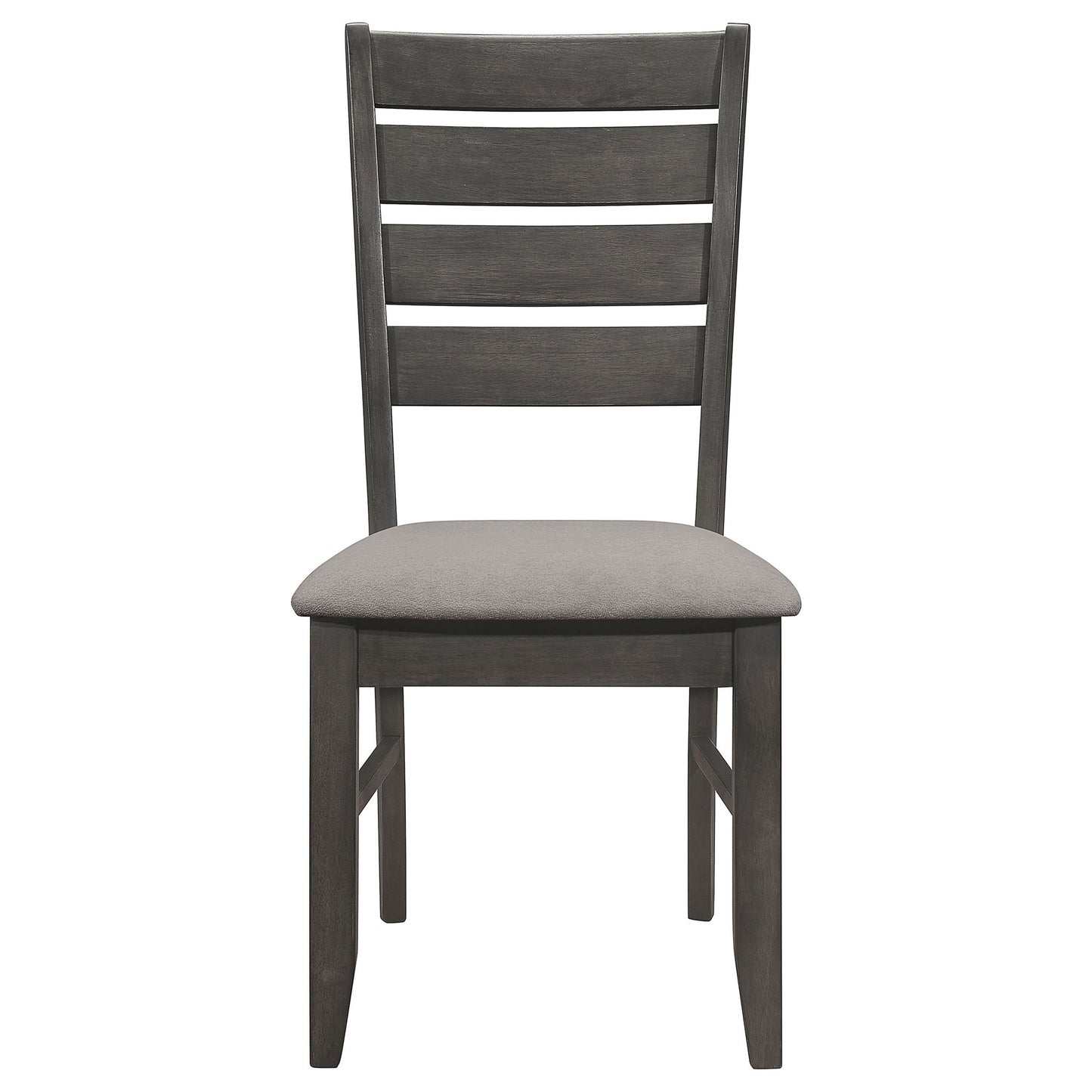 Padded Seat Side Chairs With Tapered Slats (Set of 2)