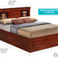 Traditional Style Bookcase Storage Bed
