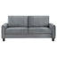 Dixon - Upholstered Sofa With Rounded Arms And Texture - Gray