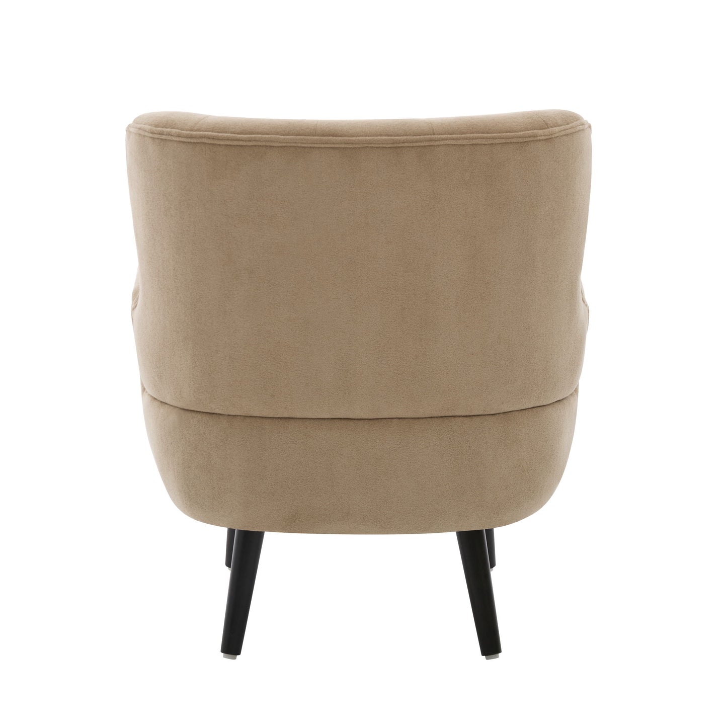Armchair With Round Arm - Brown