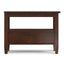 Warm Shaker - Narrow Side Table - Brown
