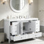 Bathroom Vanity With Separate Sink, Soft Close Doors And 4 Drawers