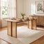 Dining Table With Rattan Accents