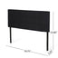 Marakesh - Contemporary Fabric Upholstered King / California King Headboard - Black