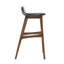 Contemporary Bar Stool With Stylish Seat And Small Backrest
