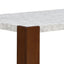 Hettie - Dining Table With Engineered Stone Top - Brown