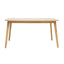 Retro Dining Table With Faux Wood Top