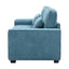 Modern Fabric Sofa With Cushions, Sleek Arm Design