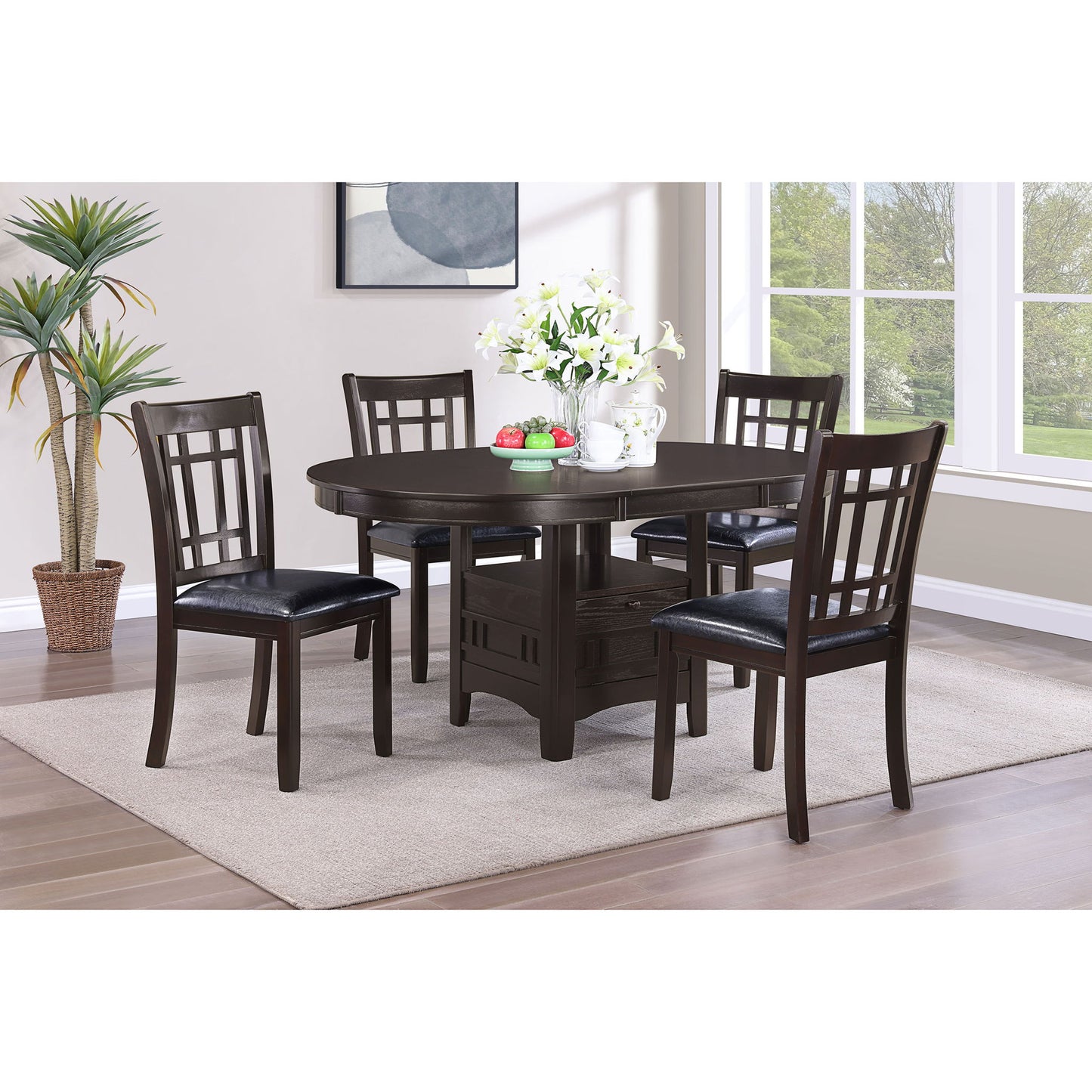 Lattice Back Side Chairs (Set of 2)