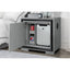 Adelaide - Nightstand With Cooler And Speaker - Gray / Black