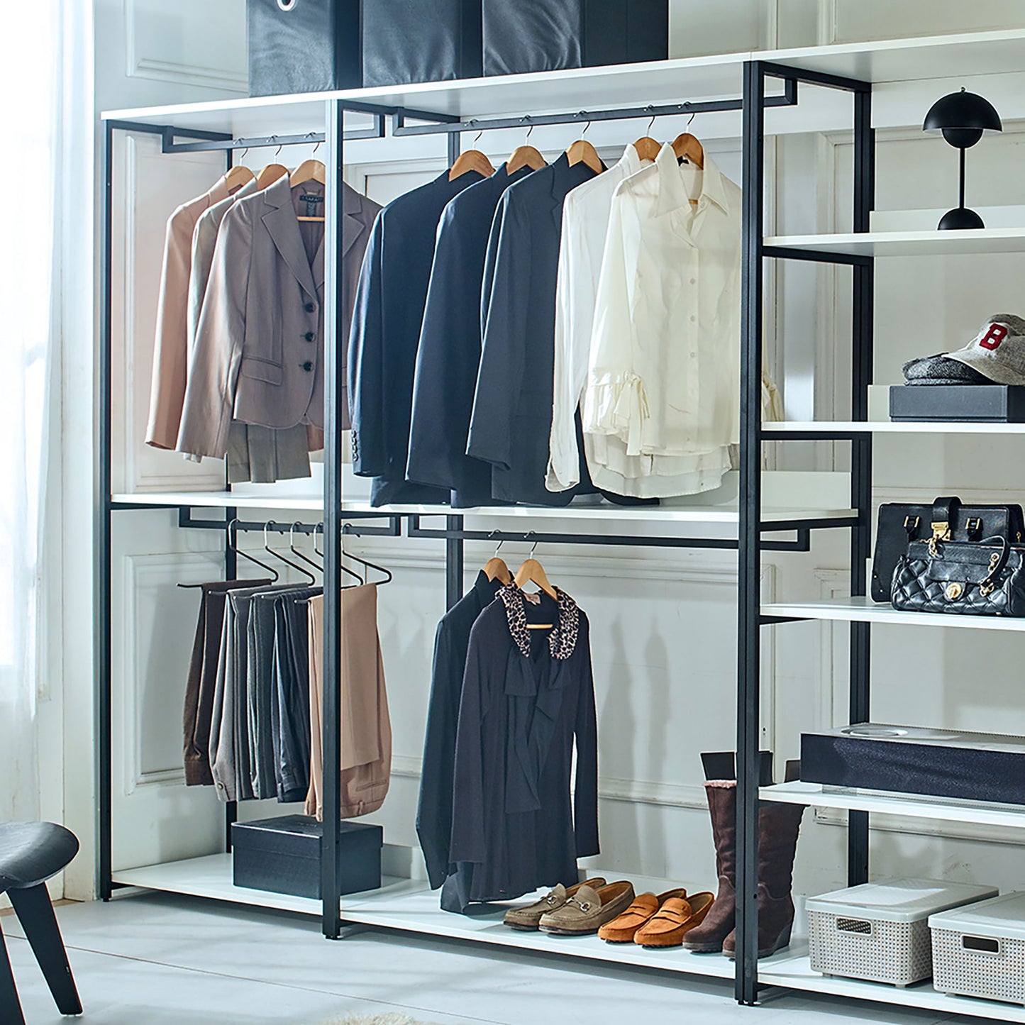 Fiona - Freestanding Walk-In Closet System - White