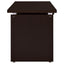 Floating - Top Computer Desk With Pullout Keyboard Shelf - Brown