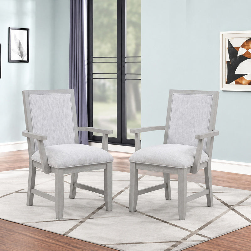 Fiona - Silla de comedor (Juego de 2) - Gris niebla