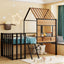 Loft Bed With Roof, Window, Guardrail, Ladder