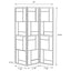 Reese - 3 Panel Room Divider Folding Shoji Screen With Accents - Beige / White