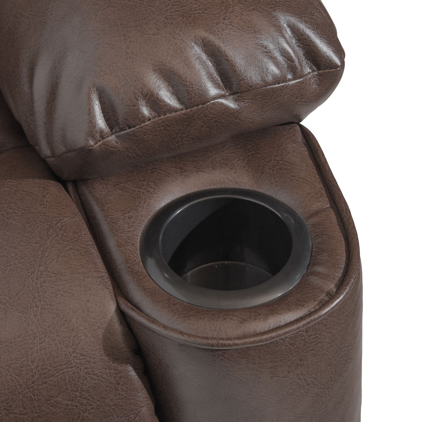 Tufted Design Wide Manual Recliner Chair