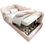 Upholstered Daybed With Metal Slatted Base