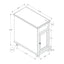 Accent End Table, Storage, Traditional - White