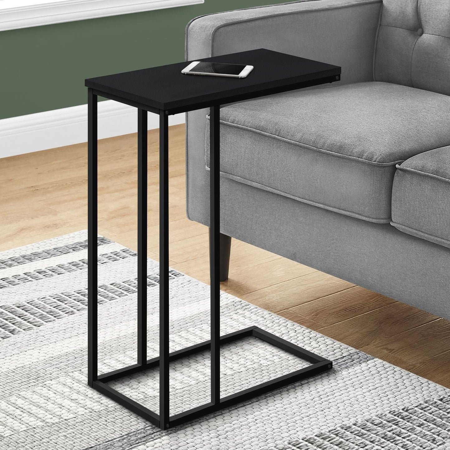 Accent Table, C - Shaped, Space-Saving Functionality