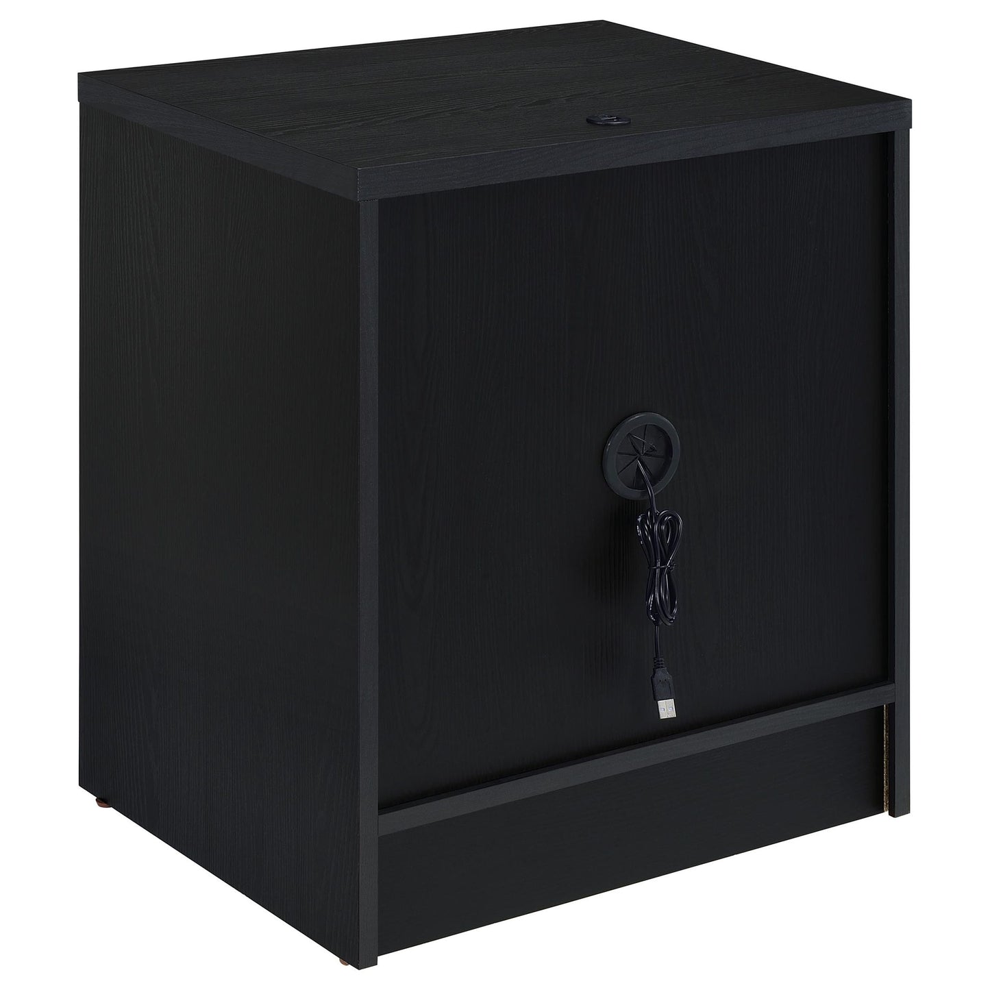 Geary - 2 Drawer Nightstand With LED Lights And USB Charging Ports