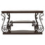 Gretta - Merlot 2 Shelf Sofa Console Table - Brown