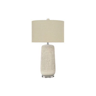 Contemporary Lighting, Table Lamp, Ceramic, Resin - Cream