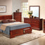 Upholstered Panel Sleigh Bed Design