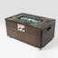 Outdoor Propane Fire Pit Table - Brown